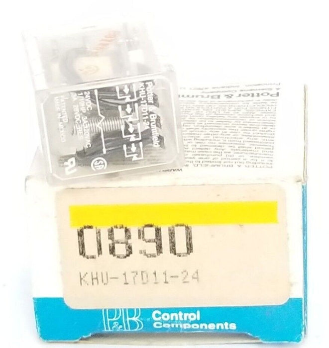 LOT OF 4 NIB POTTER & BRUMFIELD KHU17D11-24V RELAYS 0890, 12VDC, 3A