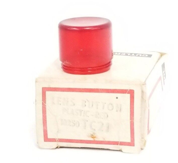 NIB EATON CULTER-HAMMER 10250TC21 LENS BUTTON PLASTIC RED