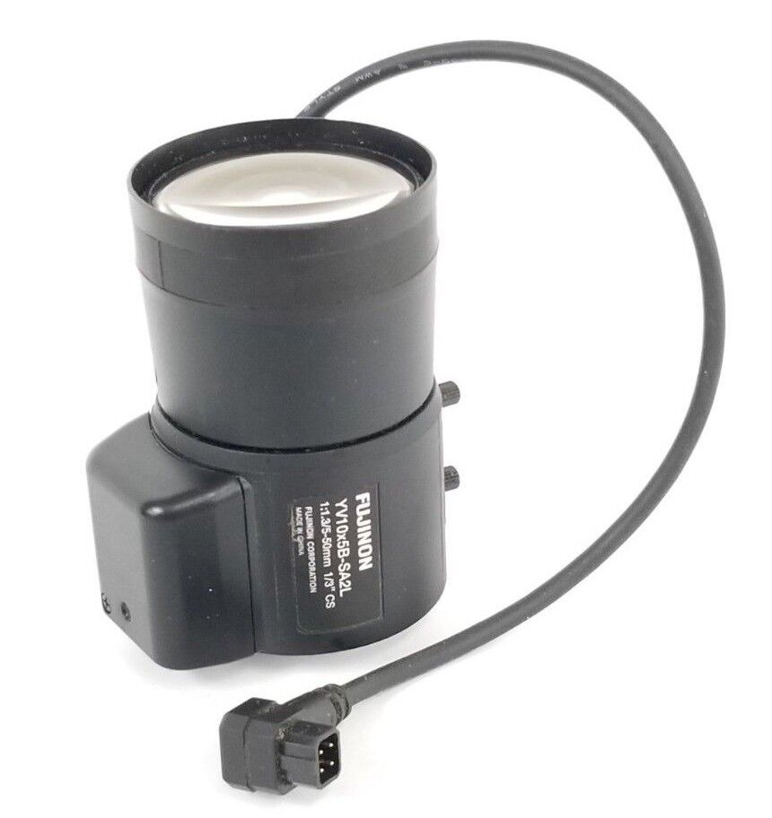 FUJINON YV10x5B-SA2L VARIFOCAL LENS 1:1.3, 5-50mm, 1/3 CS, YV10x5BSA2L