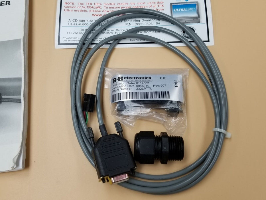 DYNASONICS MODEL TFXL FLOW METER BOARD & READOUT KIT 3809 0110 D020-1045-XXX