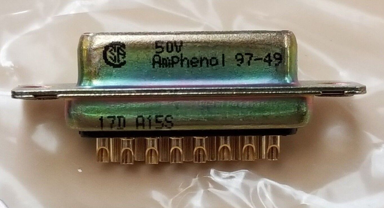 NEW ITT CANNON 051211-0000 CONNECTOR SET W/ 206942-1 LATCH CLIP & 17D-A15S CONN.