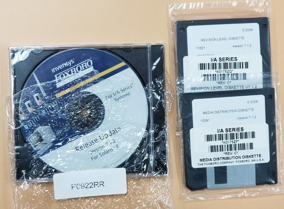 NIB INVENSYS / FOXBORO K0200WF V7.xP79/80 WS REDUNDANT NETWORK SOLARIS MEDIA