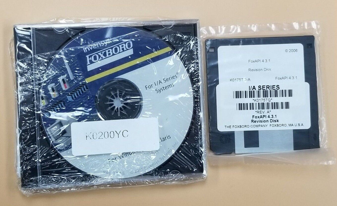 NIB INVENSYS / FOXBORO K0200WF V7.xP79/80 WS REDUNDANT NETWORK SOLARIS MEDIA