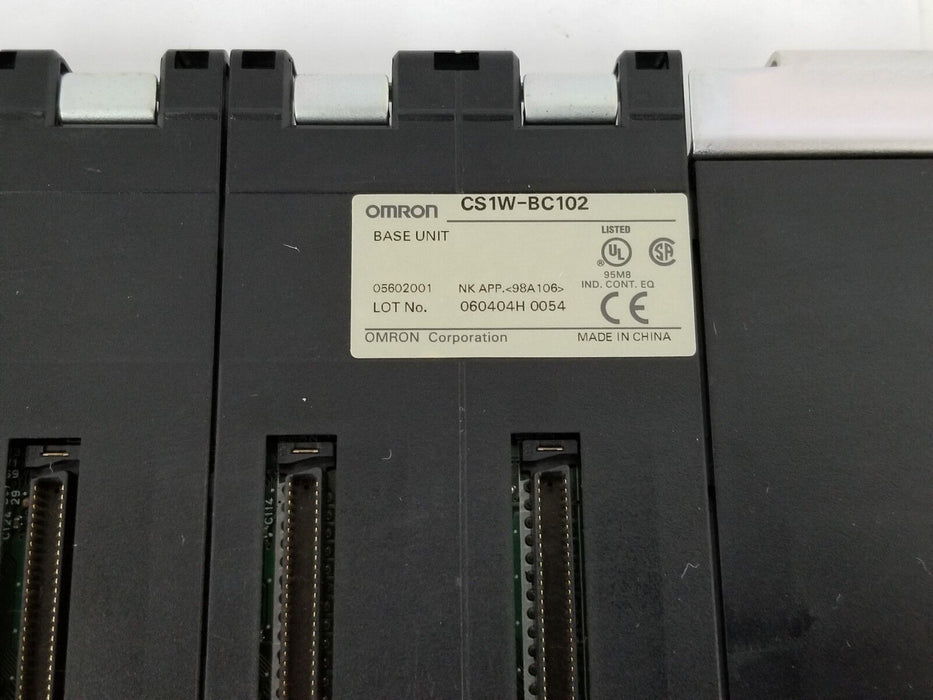 OMRON CS1W-BC102 BACKPLANE BASE UNIT 05602001 NK APP. 98A106 CS1WBC102