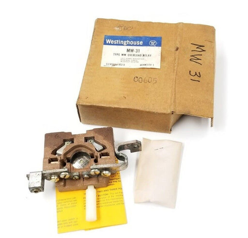 NEW WESTINGHOUSE MW-31 TYPE MW OVERLOAD RELAY MW31, 456D918G18