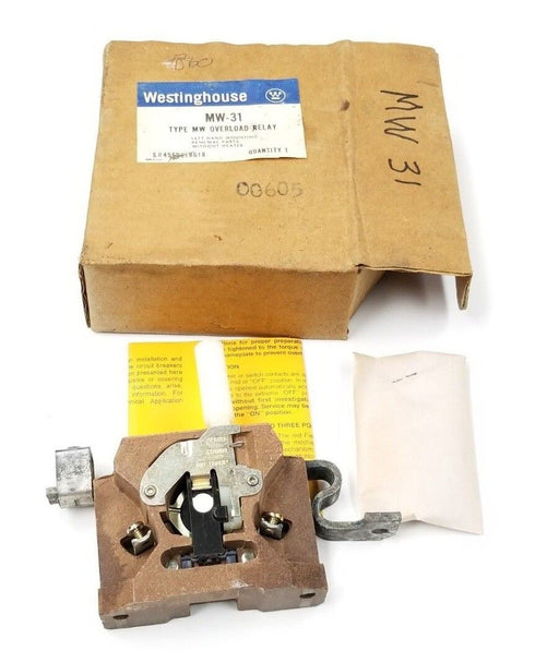 NEW WESTINGHOUSE MW-31 TYPE MW OVERLOAD RELAY MW31, 456D918G18
