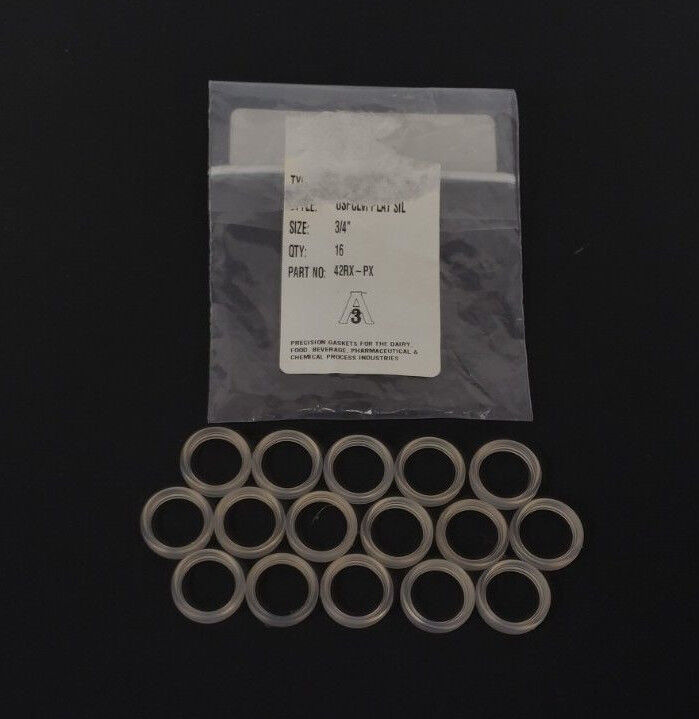 LOT OF 16 NEW A3 42RX-PX 3/4" SILICONE GASKETS 42RXPX