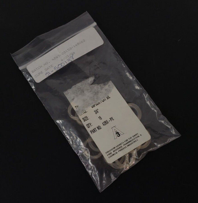 LOT OF 16 NEW A3 42RX-PX 3/4" SILICONE GASKETS 42RXPX