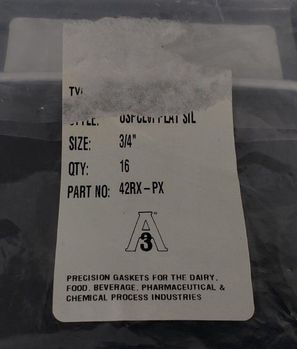 LOT OF 16 NEW A3 42RX-PX 3/4" SILICONE GASKETS 42RXPX