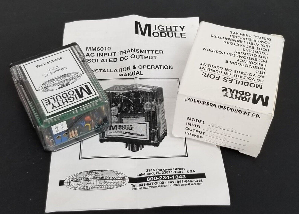 NIB MIGHTY MODULE MM6010 TRANSMITTER ISOLATED 0/5 VAC, 0/10 VDC, 115VAC, 2.4 VA