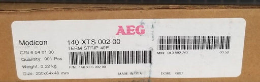 NIB AEG MODICON 140 XTS 002 00 TERM STRIP 40P, C/N 6 04 01 00