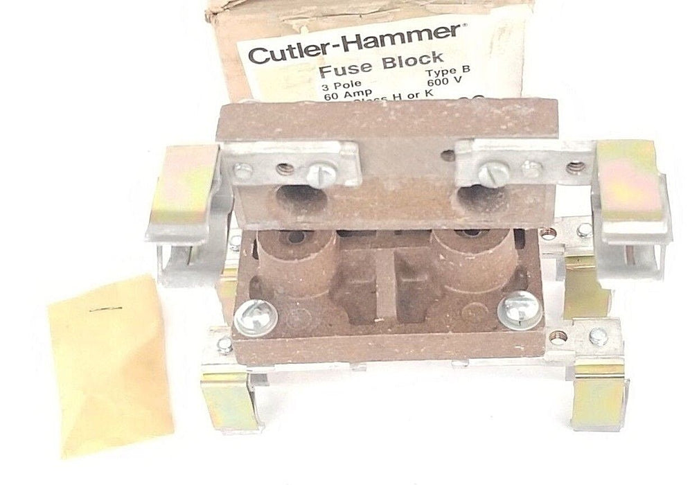 NIB EATON CUTLER-HAMMER C350BBC62 FUSE BLOCK 3-POLE TYPE: B, SER. A2