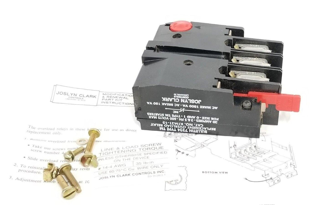 NIB JOSLYN CLARK KTM31-15 OVERLOAD RELAY REPLACEMENT KIT KTM3115
