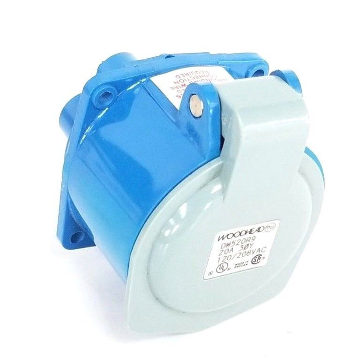 NIB WOODHEAD DW520R9 PIN & SLEEVE RECEPTACLE 20A 30Y 120/208VAC