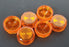 BOX OF 6 NEW CUTLER HAMMER E22AE9 PLASTIC LENSES AMBER FOR INDICATING LIGHT