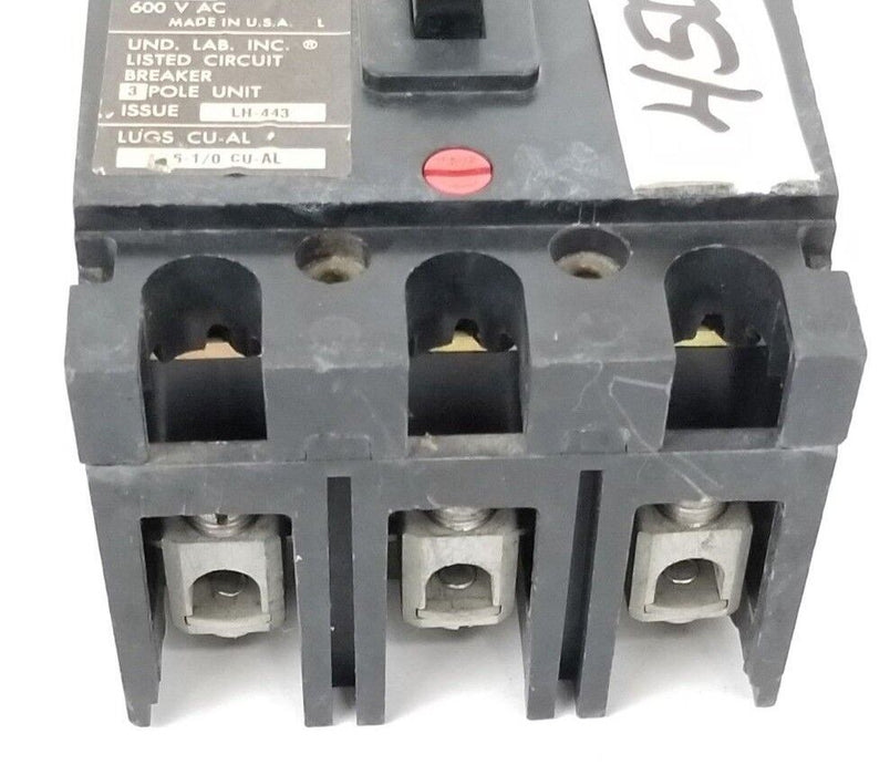 CUTLER HAMMER FC-3070 CIRCUIT BREAKER 70A 600VAC LH-443 3-POLE FC3070