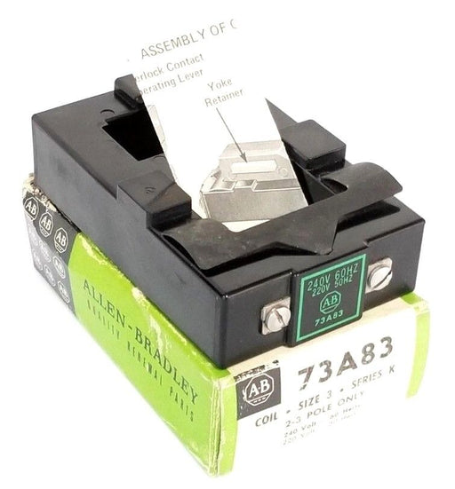 NIB ALLEN BRADLEY 73A83 OPERATING COIL SIZE: 3 SER. K 220V-50HZ 240V-60HZ