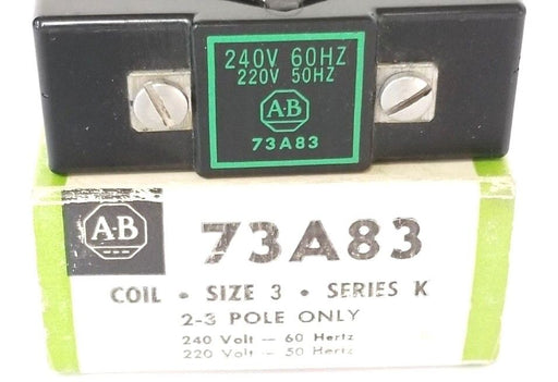 NIB ALLEN BRADLEY 73A83 OPERATING COIL SIZE: 3 SER. K 220V-50HZ 240V-60HZ