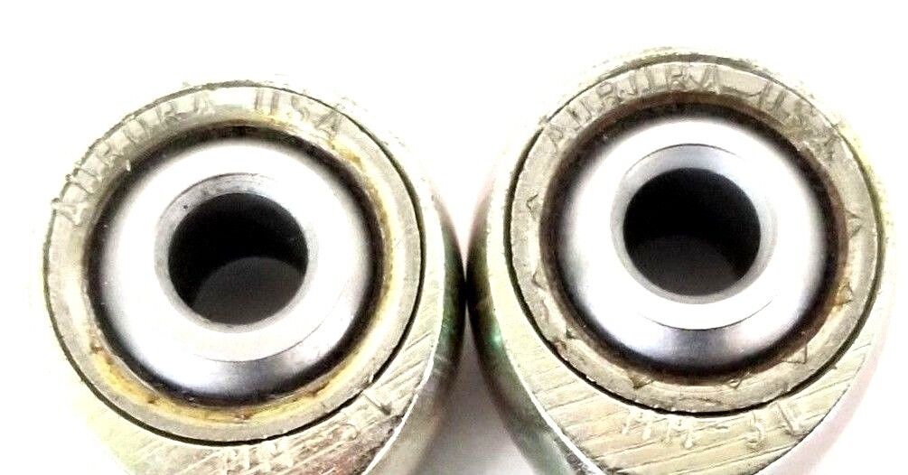 LOT OF 2 NEW AURORA MM-3T SPHERICAL ROD BEARINGS 10-32 THREAD 0.1900 IN. BORE