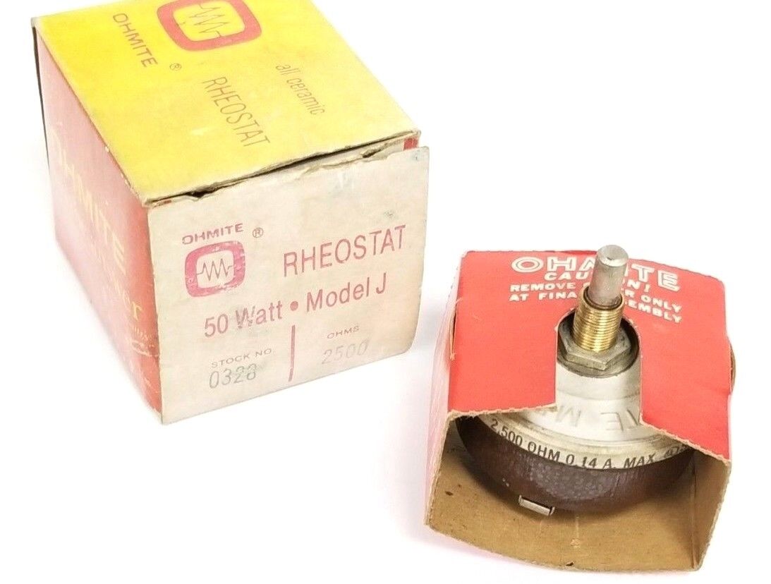 NIB OHMIT REOSTAT MODEL J STOCK NO. 0328, 2500 OHMS