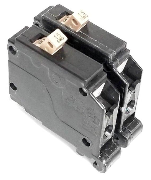 LOT OF 2 NEW CUTLER HAMMER CH115 CIRCUIT BREAKERS 15A 120/240V