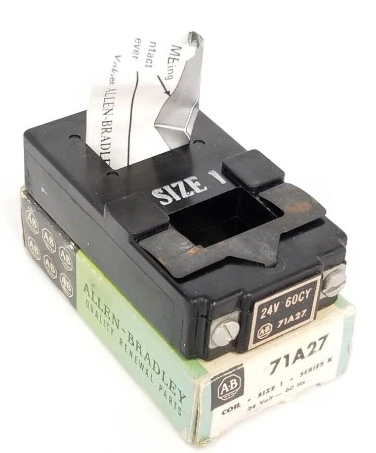 ALLEN BRADLEY 71A27 CONTACTOR COIL SIZE: 1 SER. K 24V-60HZ