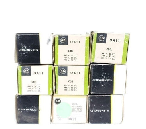 LOT OF 9 NIB ALLEN BRADLEY 0A11 COILS 220-380-440V, 25-50-60HZ, OA11