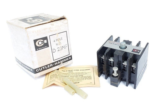 NIB CUTLER-HAMMER D23MF TYPE M RELAY, SERIES A1, 300VAC