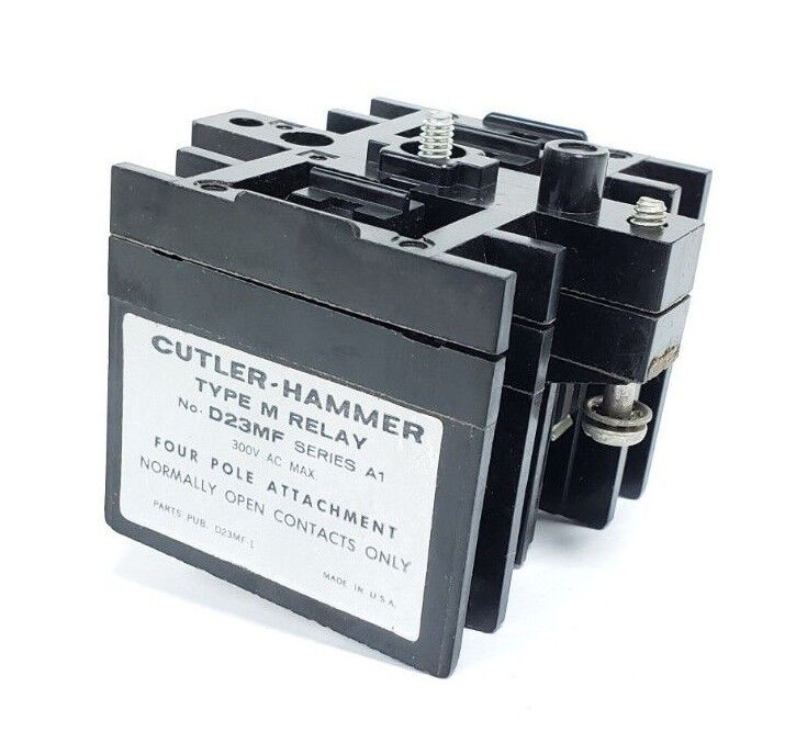 NIB CUTLER-HAMMER D23MF TYPE M RELAY, SERIES A1, 300VAC