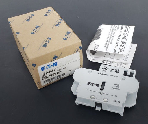 LOT OF 2 NIB EATON C320KG1 SERIES A2 AUXILIARY CONTACTS