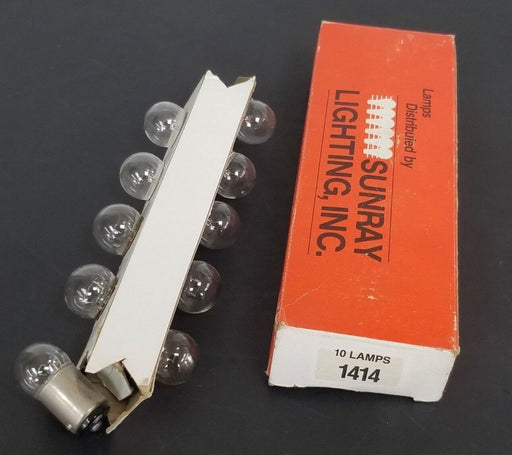 BOX OF 10 NEW SUNRAY LIGHTING, INC. 1414 LAMPS