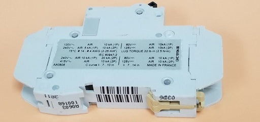 MERLIN GERIN 60107 CIRCUIT BREAKER C6A, MULTI9 C60, 120V, 6A