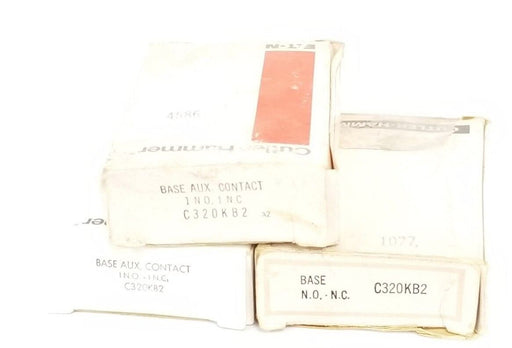 LOT OF 3 NIB CUTLER HAMMER C320KB2 AUXILIARY CONTACTS SER. A2 1N.O.- 1N.C.
