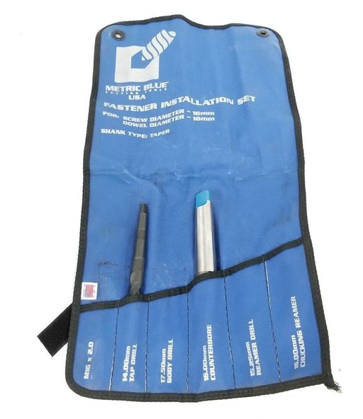 METRIC BLUE FASTENER INSTALLATION SET W/ 14.00MM TAP DRILL & 16.00MM COUNTERBORE