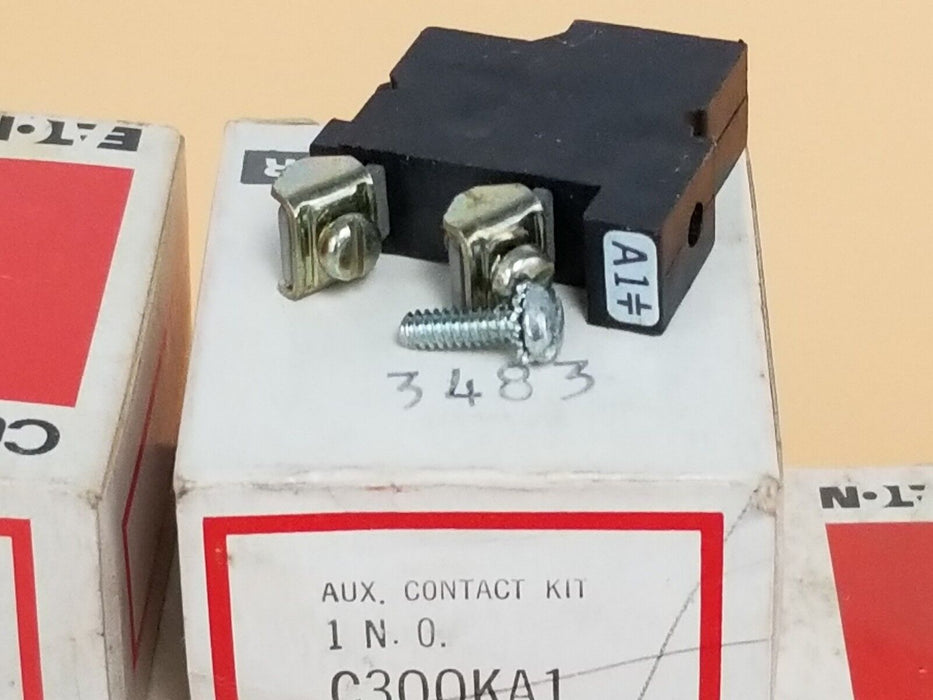 LOT OF 8 NIB EATON CUTLER-HAMMER C300KA1 AUX. CONTACT KITS 1 N.O.