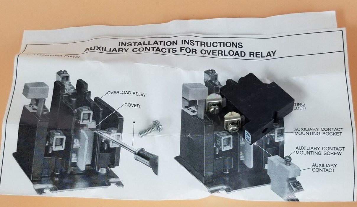 LOT OF 8 NIB EATON CUTLER-HAMMER C300KA1 AUX. CONTACT KITS 1 N.O.