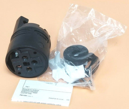 NIB BRYANT / HUBBELL 9450NP THERMOPLASTIC PLUG GRAY 3P 4W GRD. 50A 125/250V 3PH