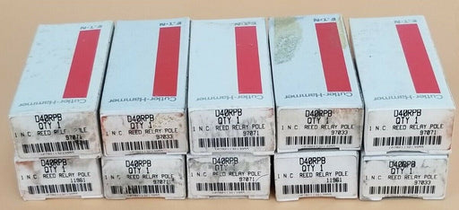 LOT OF 10 NIB EATON CUTLER HAMMER D40RPB REED RELAYS 1 N.C.