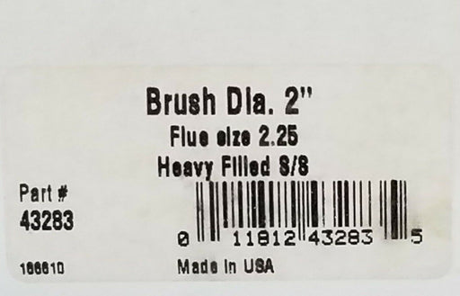 LOT OF 2 NIB SCHAEFER BRUSH 43283 BRUSHES DIA. 2'' FLUE SIZE 2.25 HEAVY FILLED