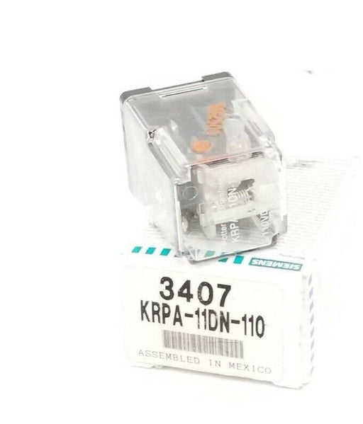 NIB SIEMENS POTTER & BRUMFIELD KRPA-11DN-110 RELAY, 3407, 110VDC, KRPA11DN110