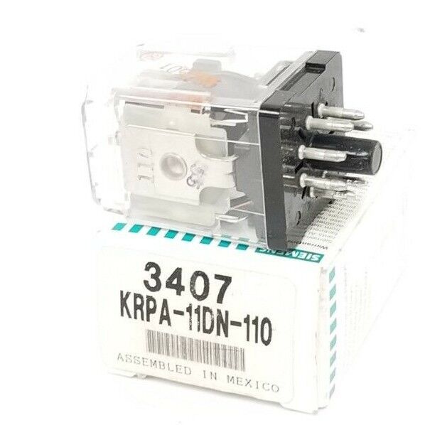 NIB SIEMENS POTTER & BRUMFIELD KRPA-11DN-110 RELAY, 3407, 110VDC, KRPA11DN110
