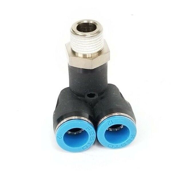NEW FESTO QSYL-3/8-12 PUSH-IN Y-FITTING 153180 QSYL3/812