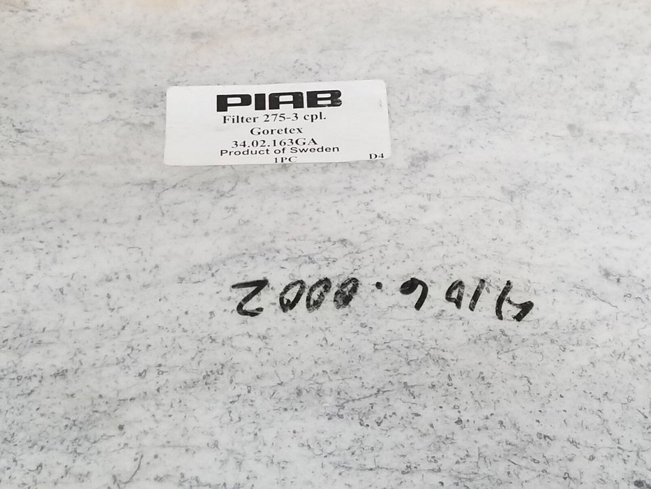 NEW PIAB 34-02-163GA GORETEX CONVEYOR FILTER 275-3 CPL. 34.02.163GA 3402163GA