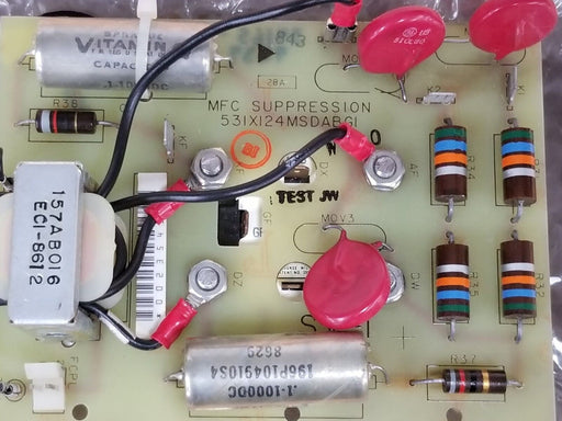 GENERAL ELECTRIC 531X124MSDABG1 MFC SUPPRESSION BOARD 53IXI24MSDABGI