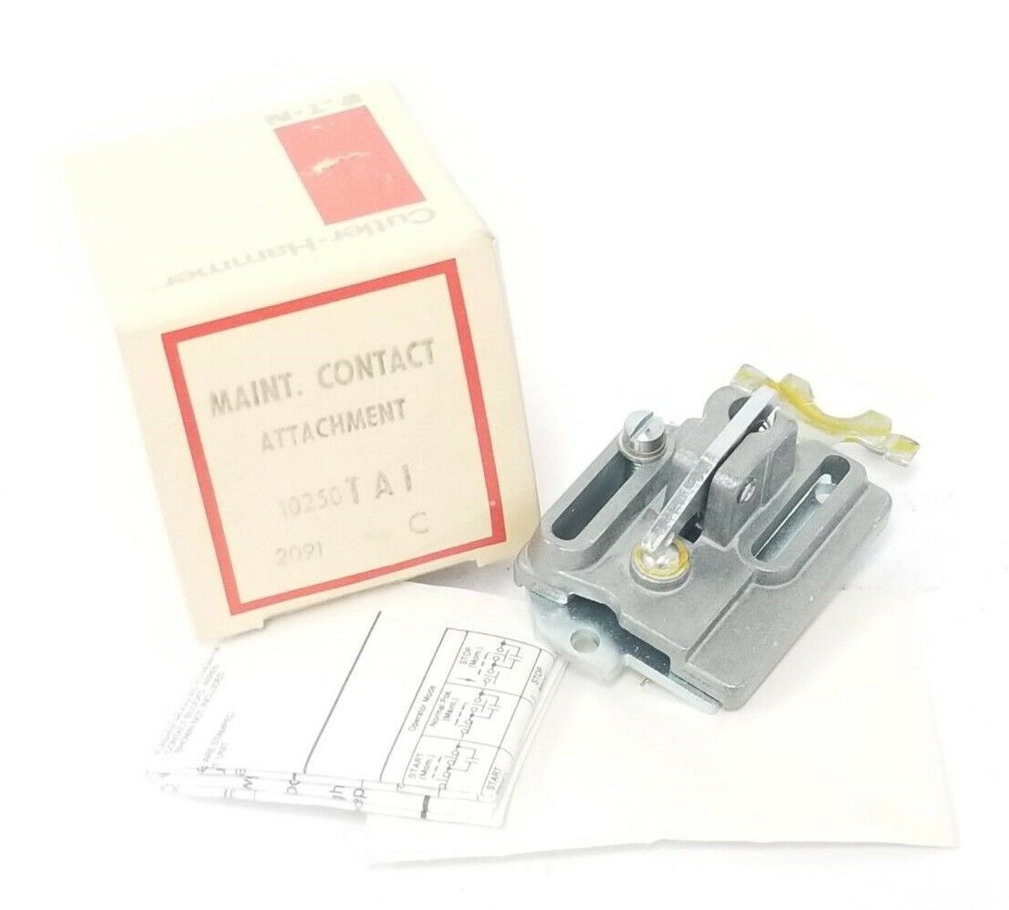 NIB EATON CUTLER-HAMMER 10250TA1 MAINT. CONTACT ATTACHMENT 10250T