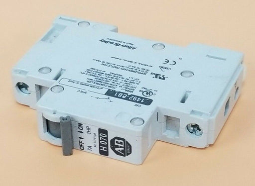 ALLEN-BRADLEY 1492-CB1 H 070 CIRCUIT BREAKER, 7A, 1HP, 1492-CB1H070, 1492CB1H070