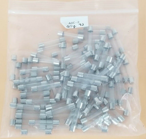 LOT OF 92 NEW COOPER BUSSMANN AGC-2 FUSES AGC2