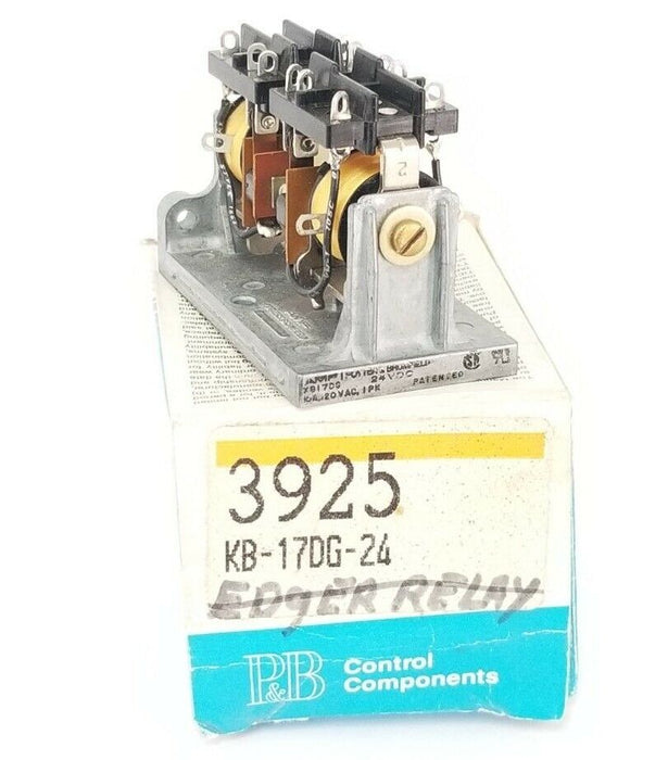 NEW POTTER & BRUMFIELD KB-17DG-24 RELAY 24VDC, KB17DG24 (DAMAGED)