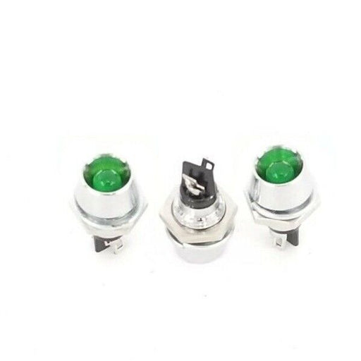 LOT OF 3 NEW GENERIC 06052 INDICATOR LAMPS GREEN 0650-6177