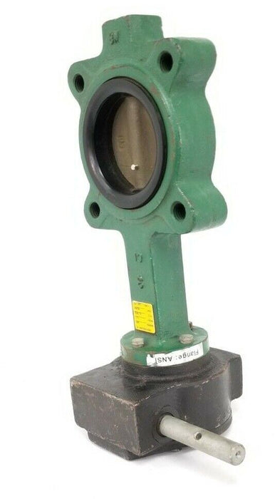 CRANE / CENTERLINE 53 SERIES 200 BUTTERFLY VALVE 3'' IN. W/ 24:1 GEAR REDUCER
